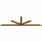 Ekena Millwork Saratoga Rough Sawn Timber Gable Bracket, Western Red Cedar, 96"W x 28"H x 2"D x 4"F, 7/12 Pitch GBW096X28X0204SAR00RWR - alternate 2